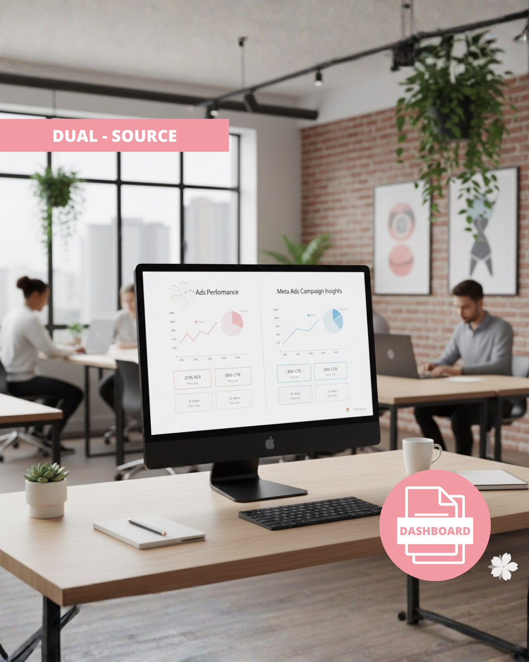 Dual-Source Growth Dashboard (Looker Studio)